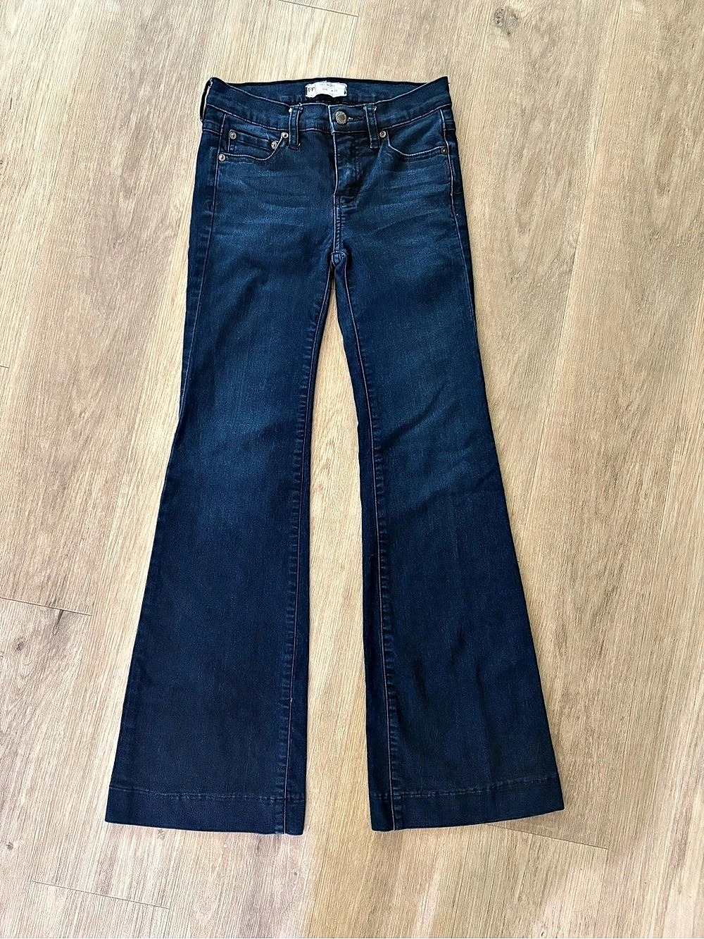Free People Wide Leg Jeans in Blue Waist 25 Like New